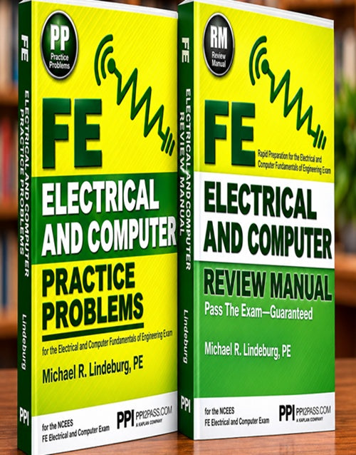 PPI FE Electrical & Computer Exam Prep Combo – Review Manual + Practice Problems